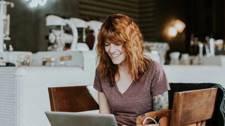 A Remote Employee Working on a Computer